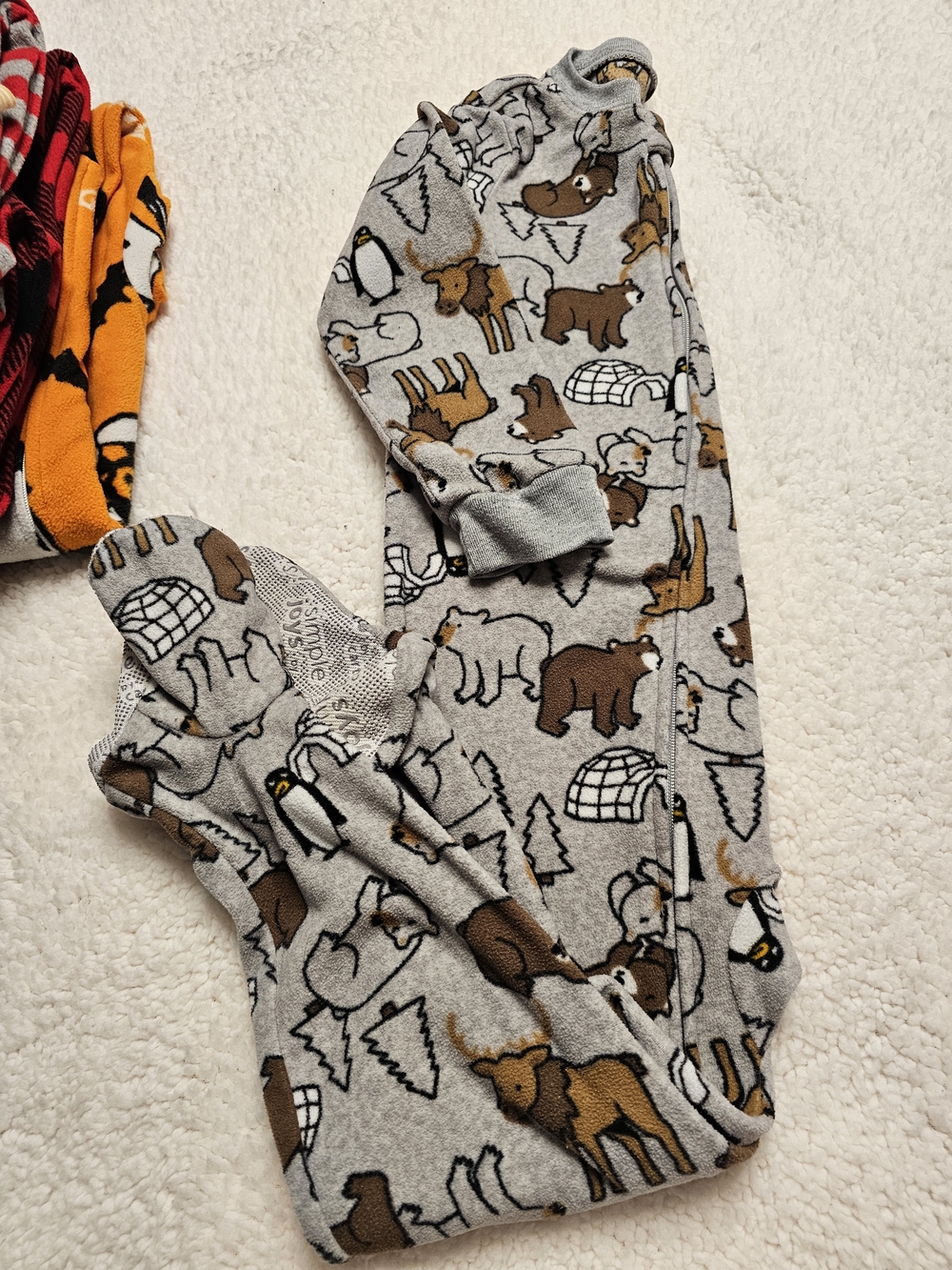 Bundle 5 Pcs Boys 3T Pajamas Fall Winter - Picture 9 of 10